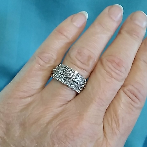 Vintage Style 10K WG 1.0ctw Diamond Ring - Picture 6 of 13